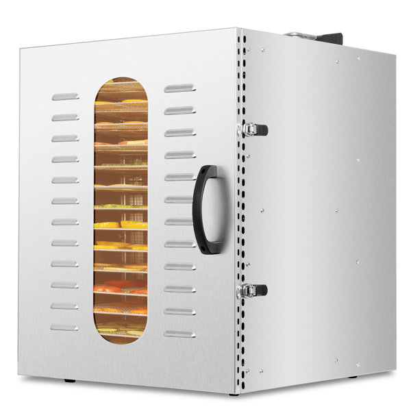 Domccy® 16 Layers Commercial Food Dehydrator Stainless Steel Trays